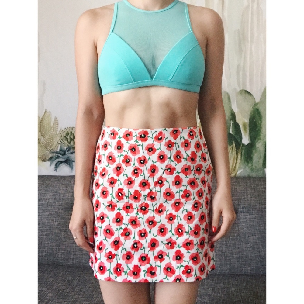J.Crew | Flower Printed Skirt